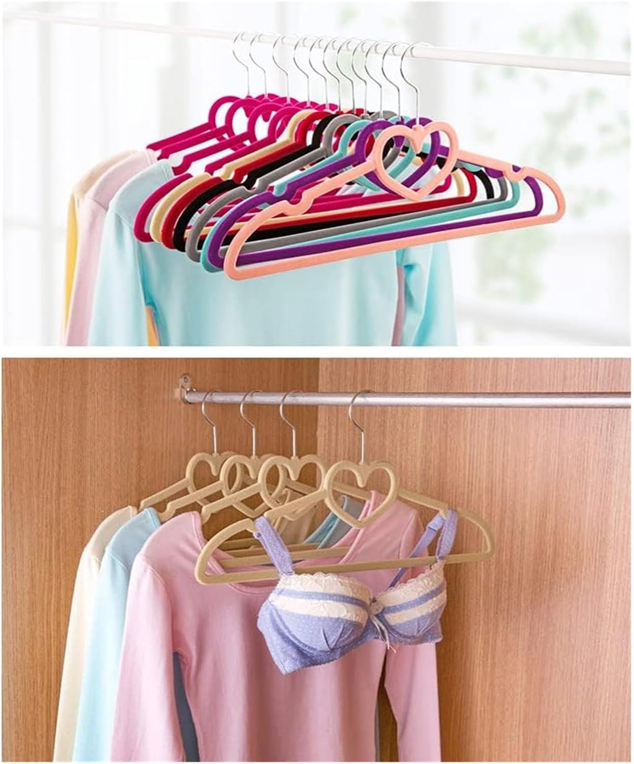 .14  PackClothes Hangers,Hangers,Premium Non-Slip Velvet Hangers Slim Space Saving Coat Hanger, Non Slip Hangers, Clothes Hangers 360° Swivel Hook
